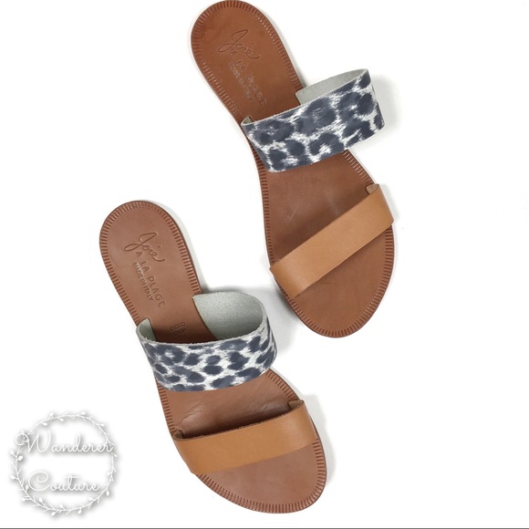 Joie Shoes - Joie Sable Double Strap Animal Print Sandals
